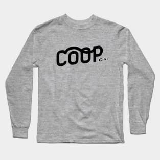 COOP CO Wordmark in Black Long Sleeve T-Shirt